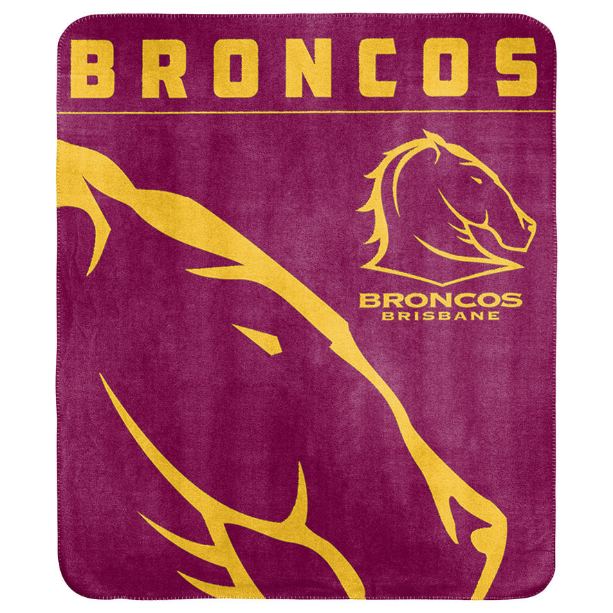 Brisbane Broncos Polar Fleece Blanket Licensing Essentials