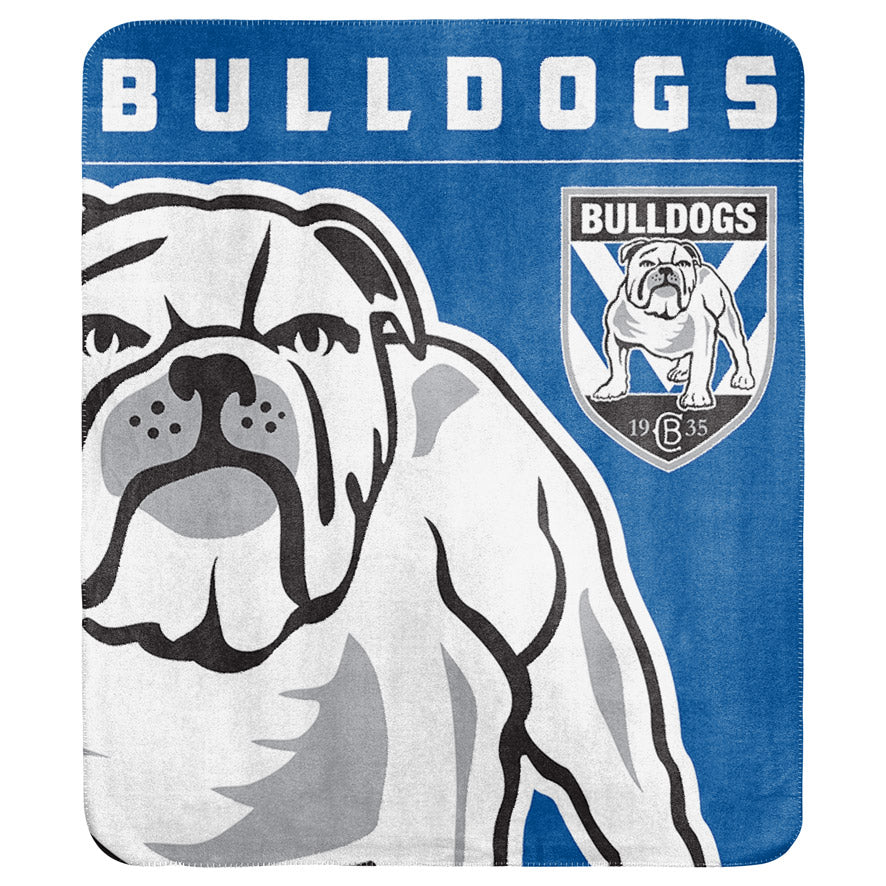 CanterburyBankstown Bulldogs Polar Fleece Blanket Licensing Essentials