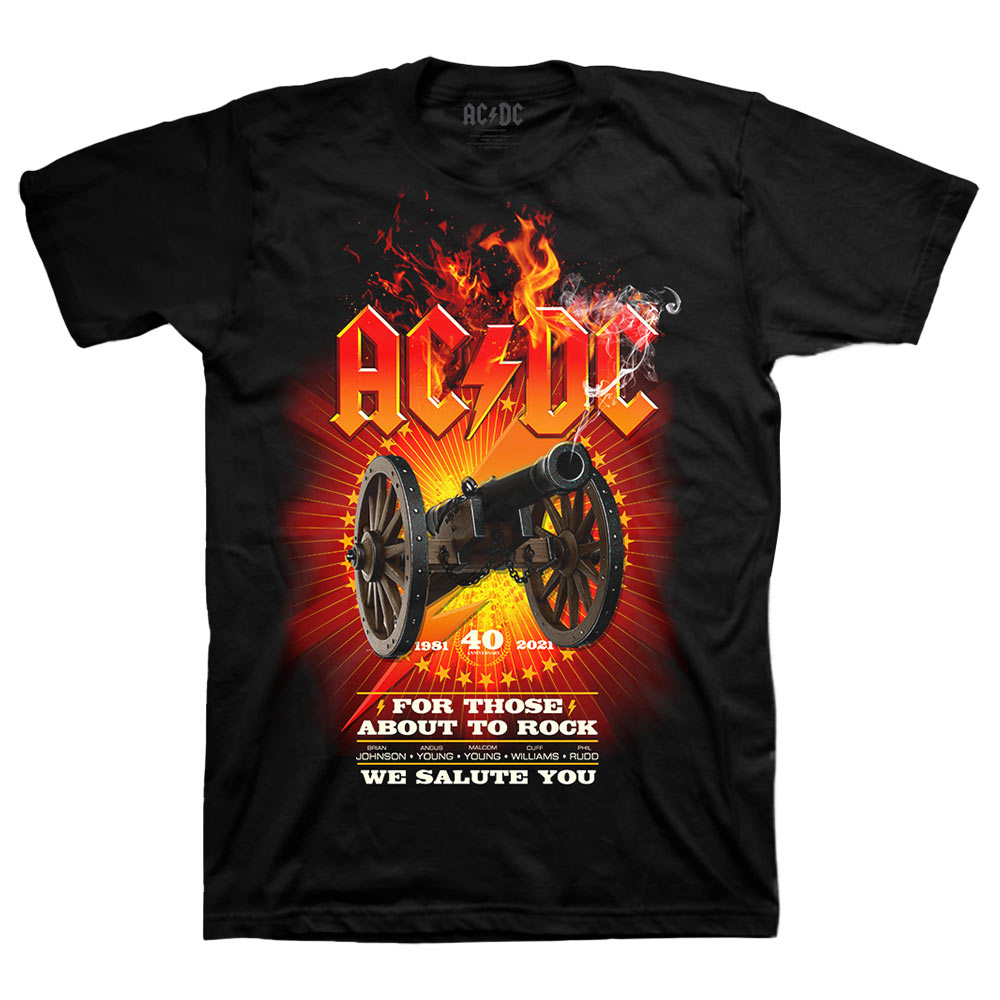 Ac/Dc For Those About To Rock Album Mens Tee – Licensing Essentials