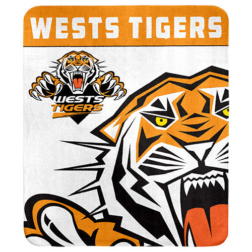 Wests Tigers Polar Fleece Blanket Licensing Essentials